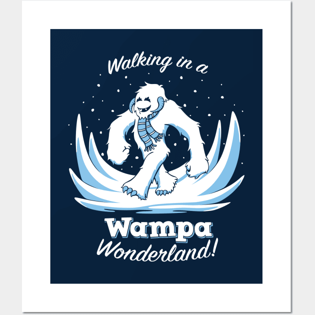 Walking in a Wampa Wonderland Wall Art by DoodleDojo